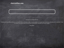 Tablet Screenshot of electrobikes.com